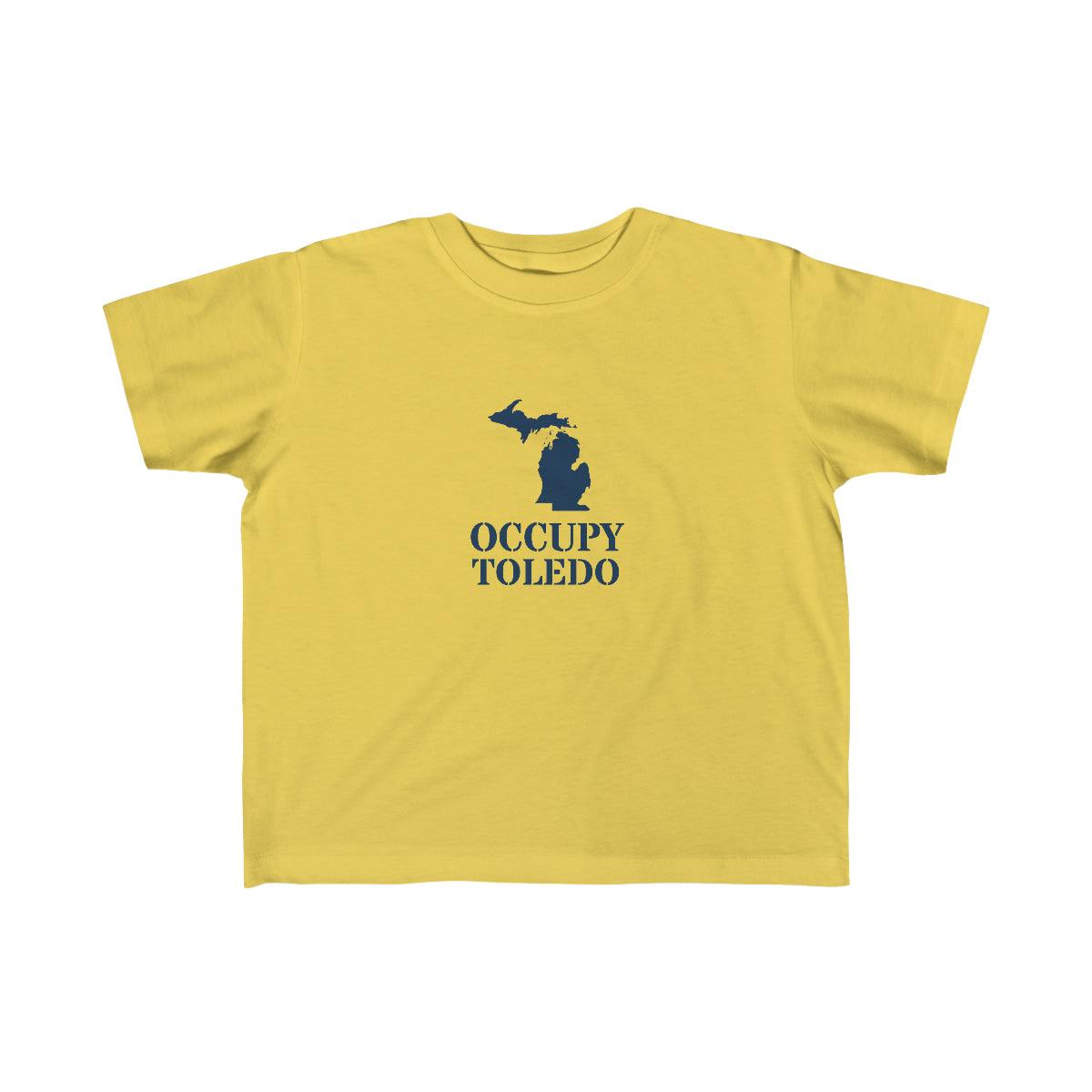 'Occupy Toledo' T-Shirt  (w/ Corrected Michigan Outline) | Toddler Short Sleeve - Circumspice Michigan