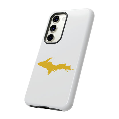 Michigan Upper Peninsula Tough Phone Case (w/ Gold UP Outline) | Samsung & Pixel Android