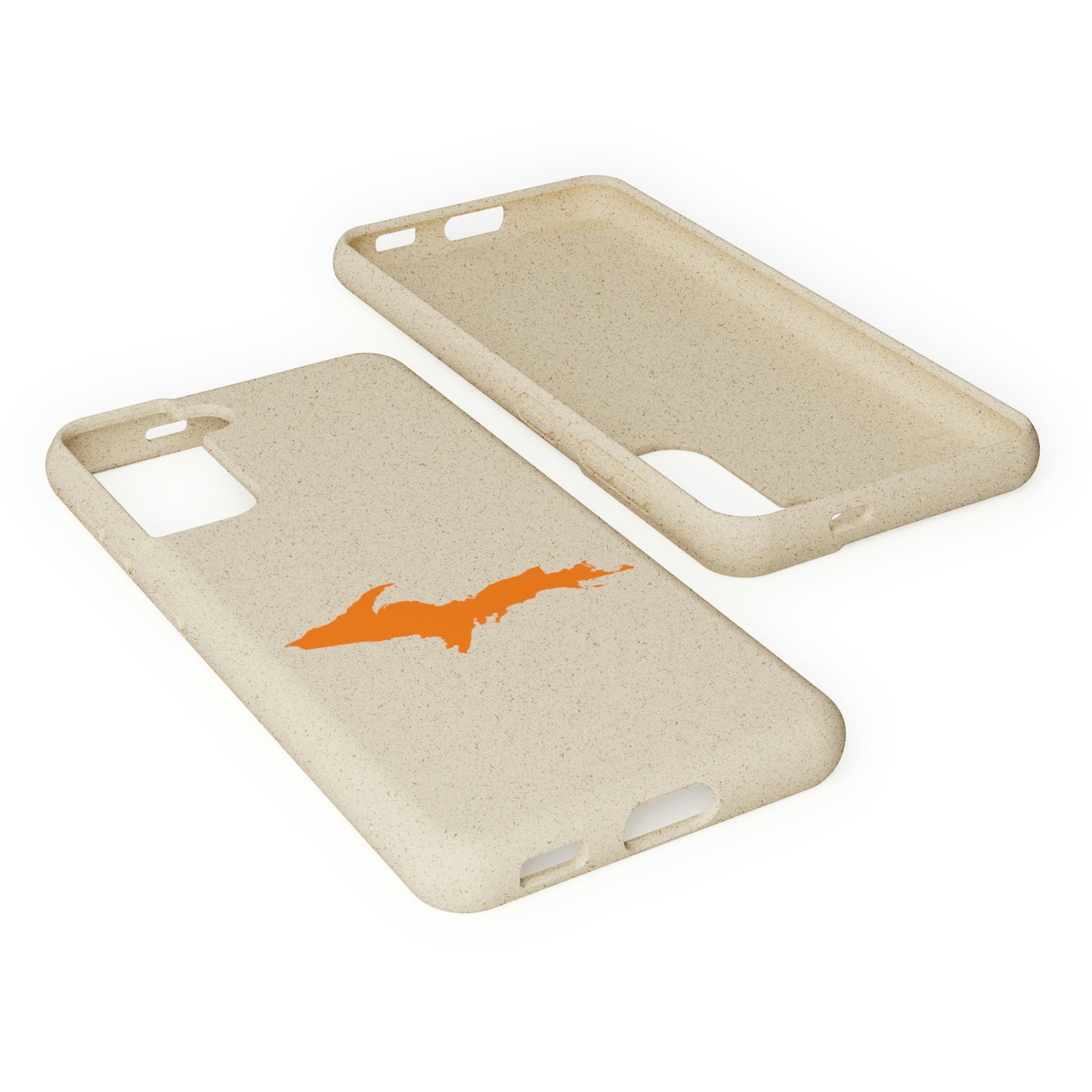 Michigan Upper Peninsula Biodegradable Phone Cases (w/ Orange UP Outline) | Samsung Android