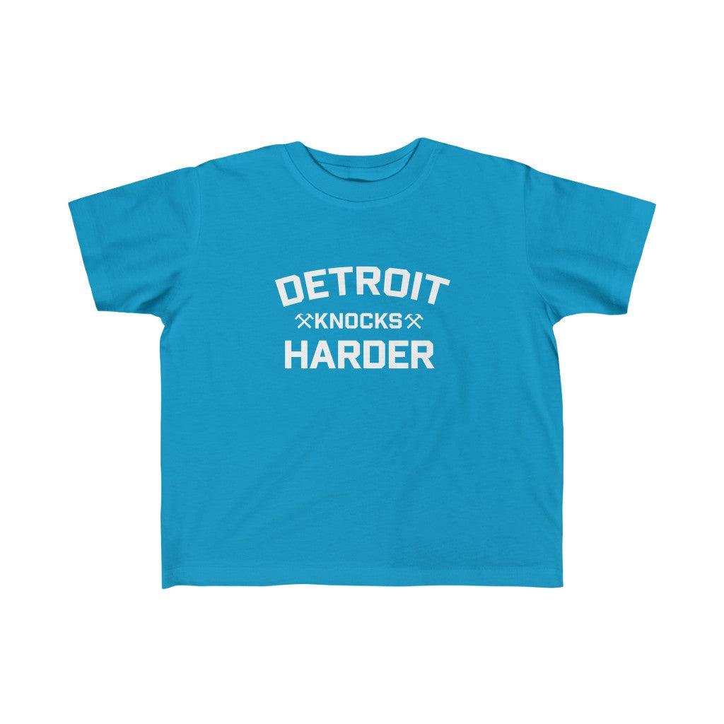 'Detroit Knocks Harder' T-Shirt | Toddler Short Sleeve - Circumspice Michigan