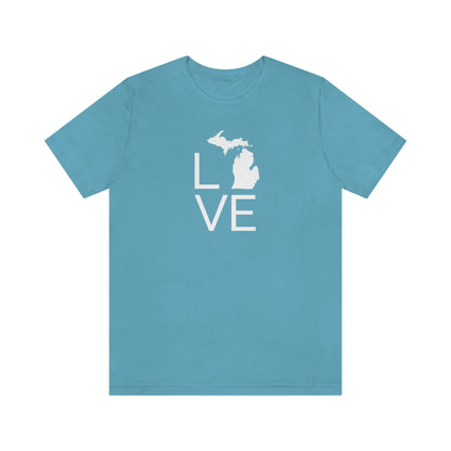 Michigan 'Love' T-Shirt (Thin Sans Font) | Unisex Standard Fit