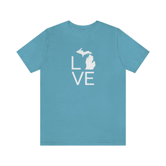 Michigan 'Love' T-Shirt (Thin Sans Font) | Unisex Standard Fit