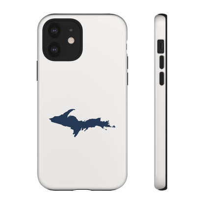 Michigan Upper Peninsula Tough Phone Case (Birch Bark White w/ UP Outline) | Apple iPhone