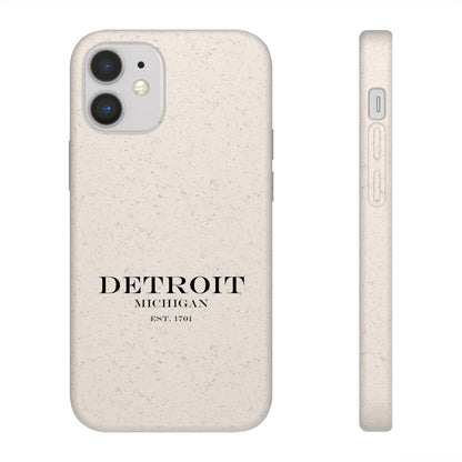 'Detroit Est. 1701' Phone Cases (Black Color) | Android & iPhone - Circumspice Michigan