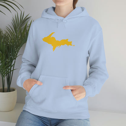 Michigan Upper Peninsula Hoodie (w/ Gold U.P. Outline) | Unisex Standard