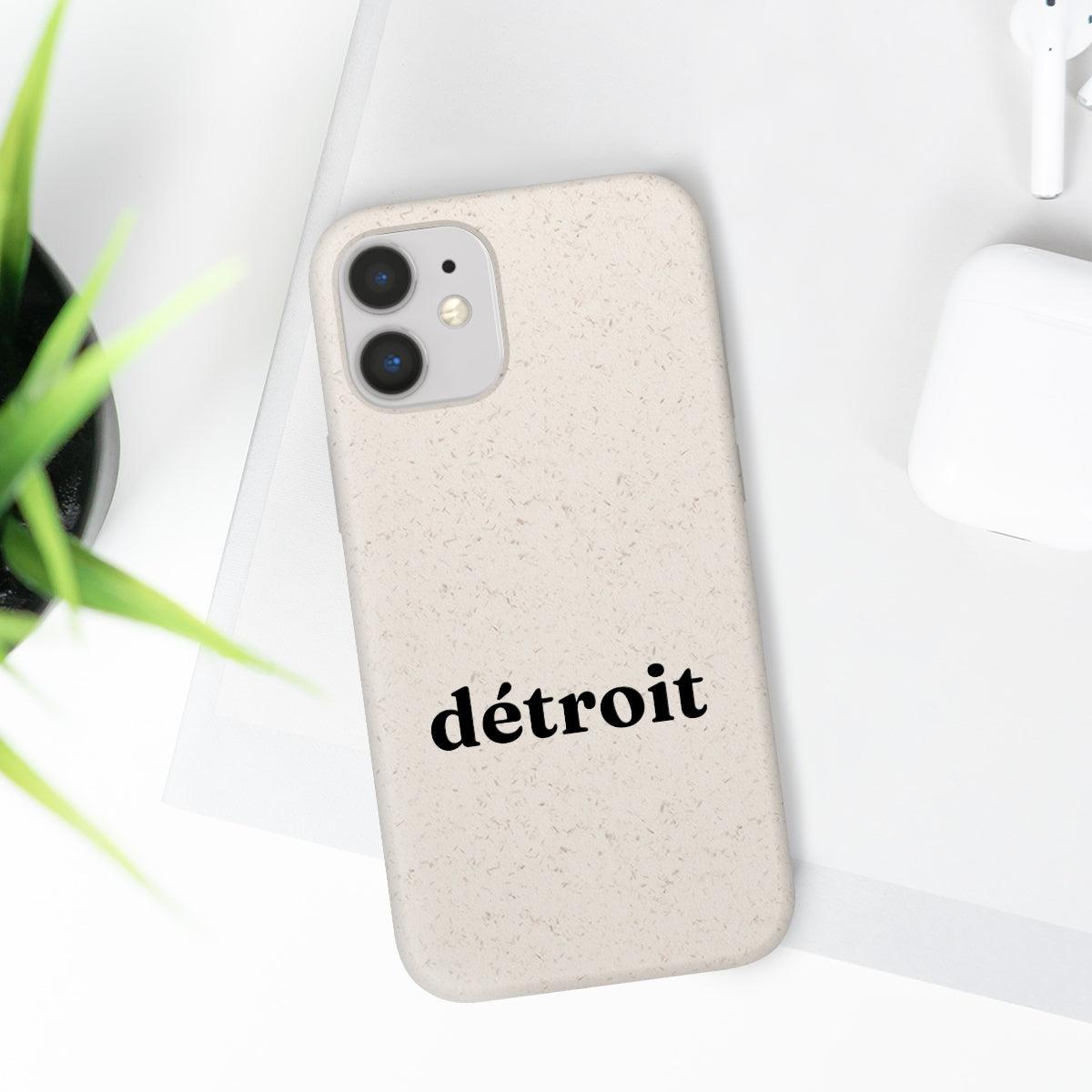 'Détroit' Phone Cases (Old Style Serif Font) | Android & iPhone - Circumspice Michigan