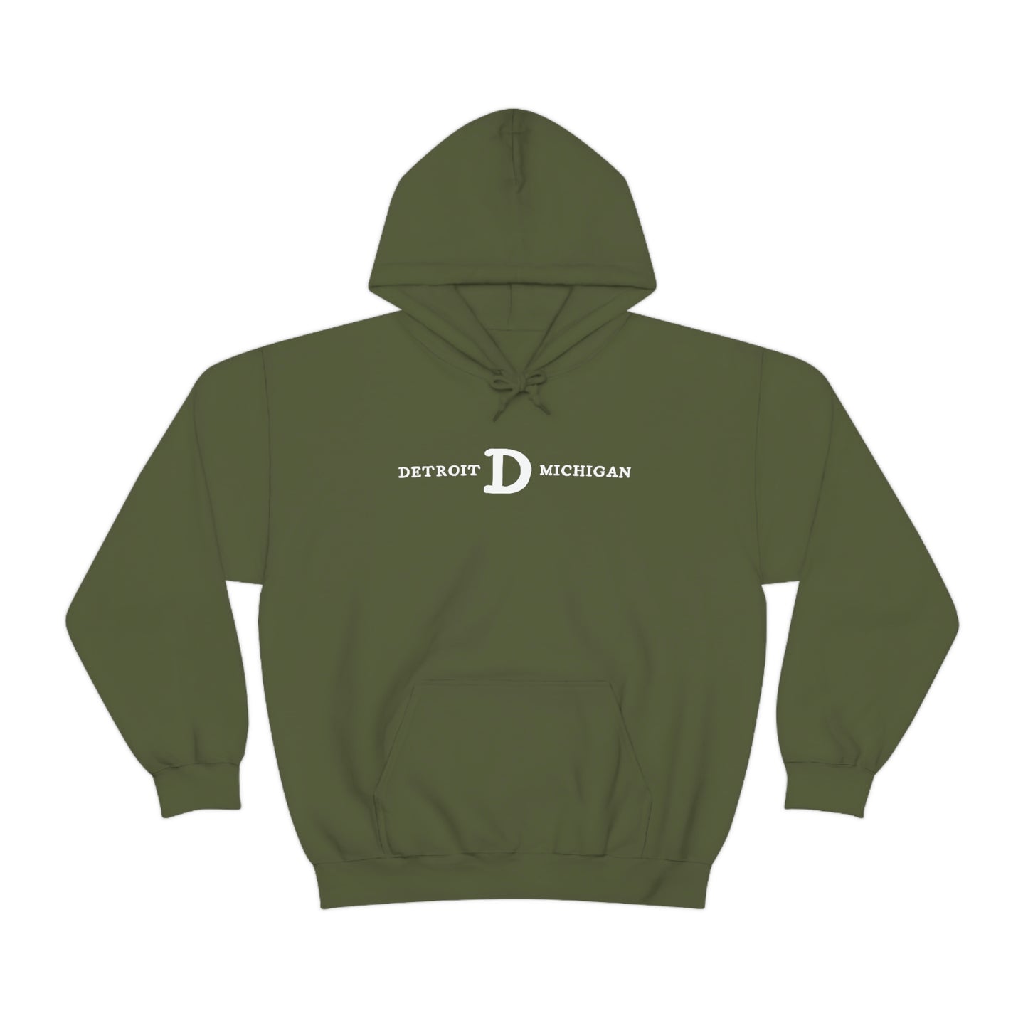 'Detroit Michigan' Hoodie (w/ Old French D) | Unisex Standard