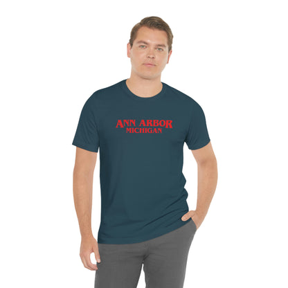 'Ann Arbor Michigan' ' T-Shirt (1980s Drama Parody) | Unisex Standard Fit