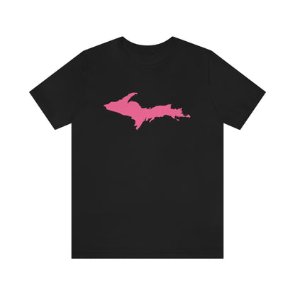 Michigan Upper Peninsula T-Shirt (w/ Pink UP Outline) | Unisex Standard Fit