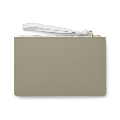 Michigan Upper Peninsula Clutch Bag (Petoskey Stone Beige w/UP USA Flag Outline)