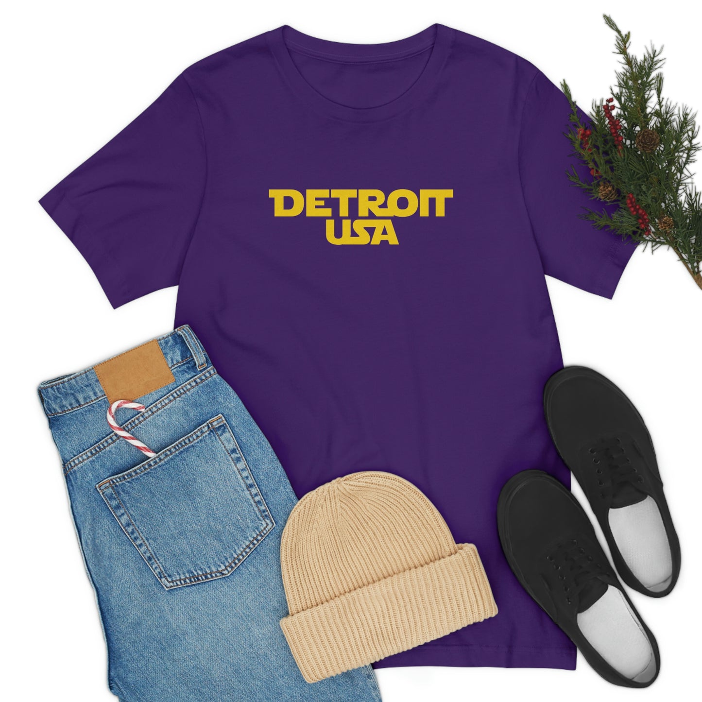 'Detroit USA' T-Shirt (1970s Epic Sci-Fi Parody) | Unisex Standard Fit