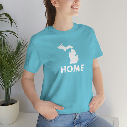 Michigan 'Home' T-Shirt (Geometric Sans Font) | Unisex Standard Fit