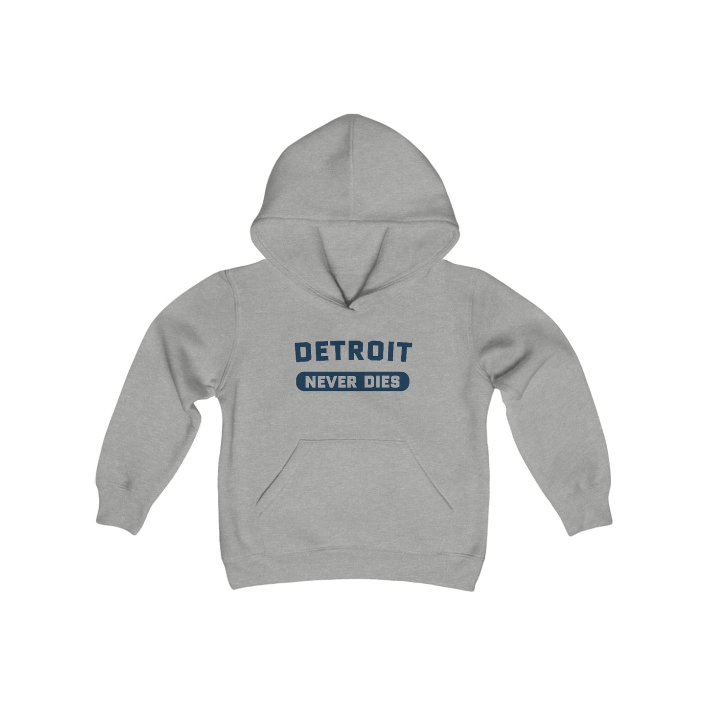 'Detroit Never Dies' Hoodie | Unisex Youth