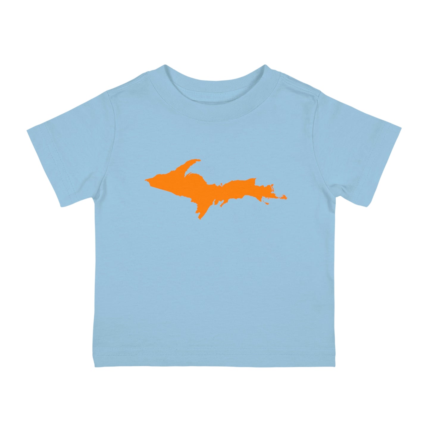 Michigan Upper Peninsula Infant T-Shirt (w/ Orange UP Outline) | Short Sleeve