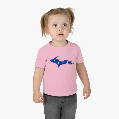 Michigan Upper Peninsula Infant T-Shirt (w/ UP Quebec Flag Outline) | Short Sleeve