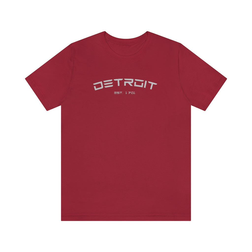 'Detroit Est. 1701' Electric Font T-Shirt | Unisex Standard Fit