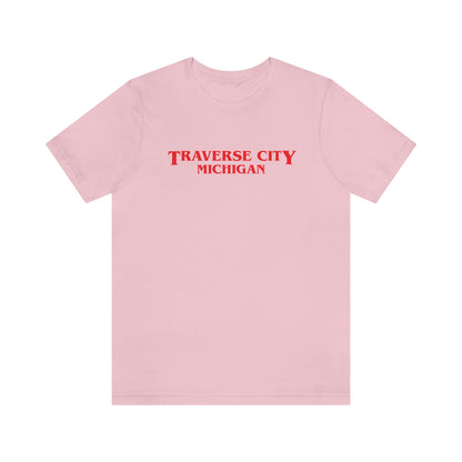 'Traverse City Michigan' ' T-Shirt (1980s Drama Parody) | Unisex Standard Fit