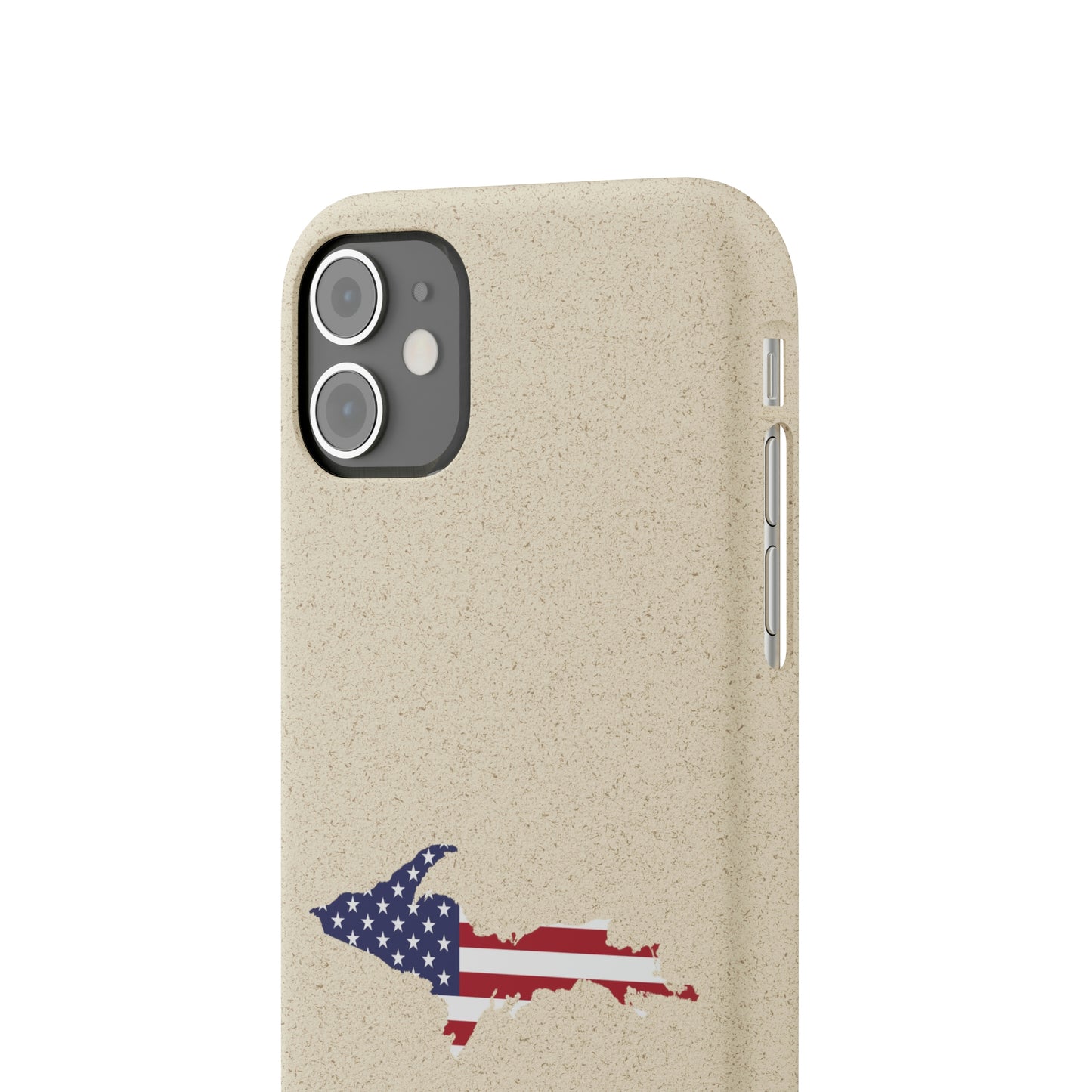 Michigan Upper Peninsula Biodegradable Phone Cases (w/ UP USA Flag Outline) | Apple iPhone