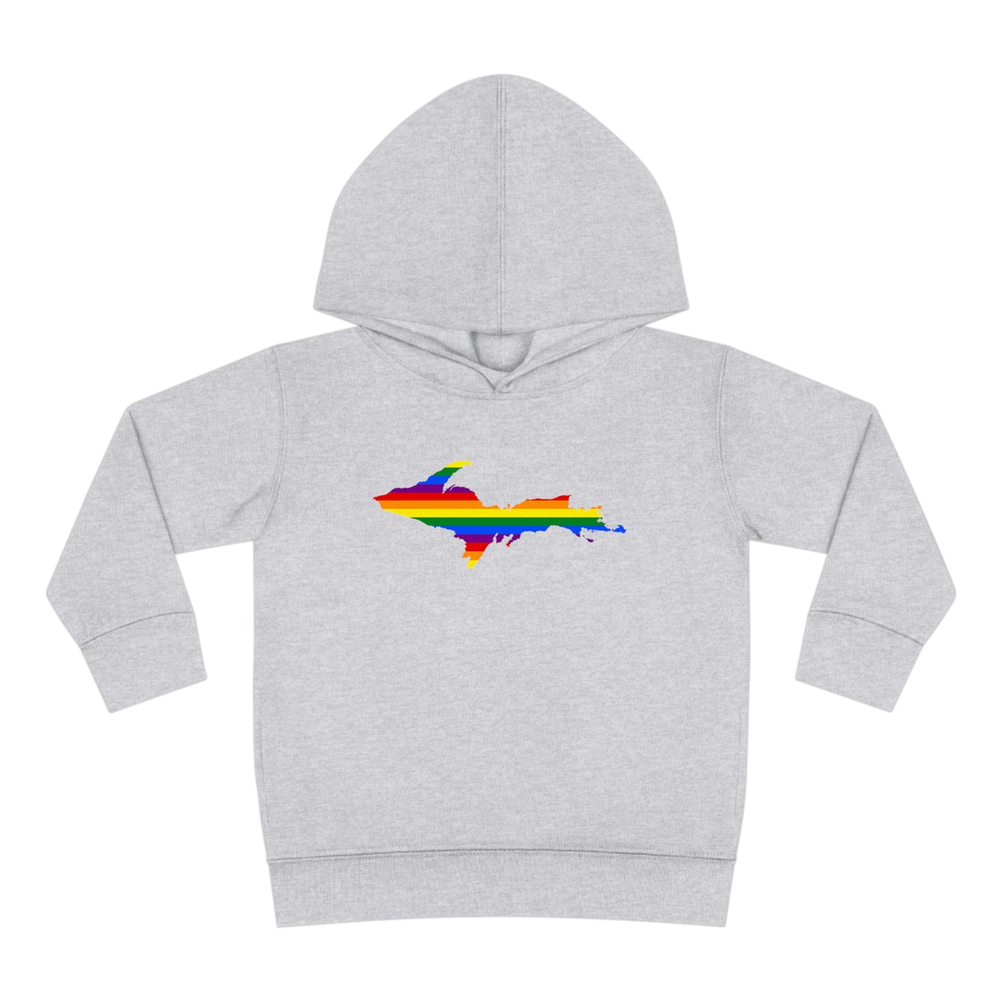 Michigan Upper Peninsula Hoodie (w/ UP Pride Flag Outline) | Unisex Toddler