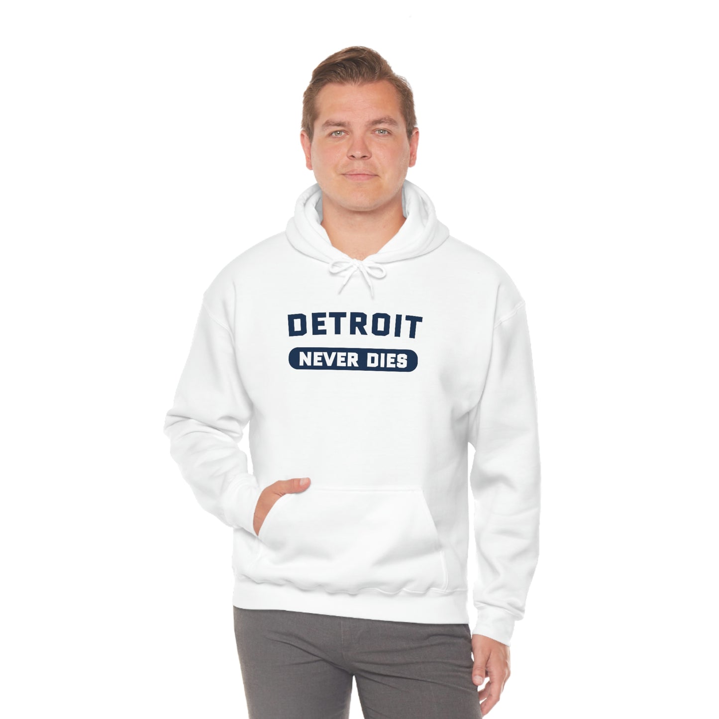 'Detroit Never Dies' Hoodie | Unisex Standard