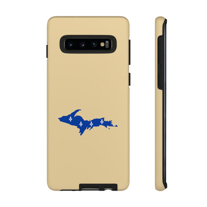 Michigan Upper Peninsula Tough Phone Case (Maple Color w/ UP Quebec Flag Outline) | Samsung & Pixel Android