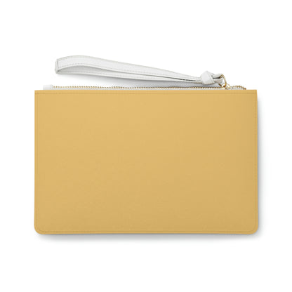 Michigan Upper Peninsula Clutch Bag (Citrine w/ Pink UP Outline)