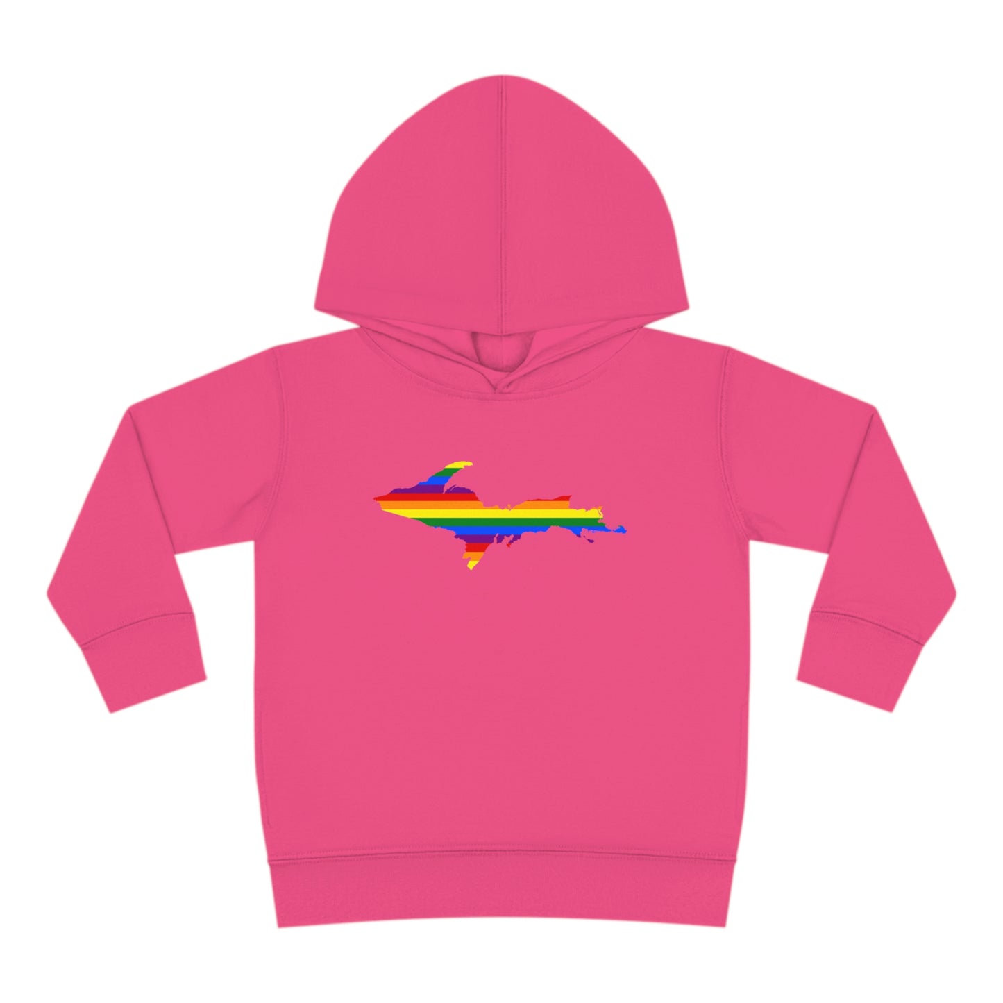 Michigan Upper Peninsula Hoodie (w/ UP Pride Flag Outline) | Unisex Toddler