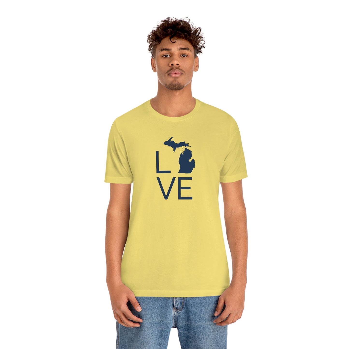 Michigan 'Love' T-Shirt (Thin Sans Font) | Unisex Standard Fit