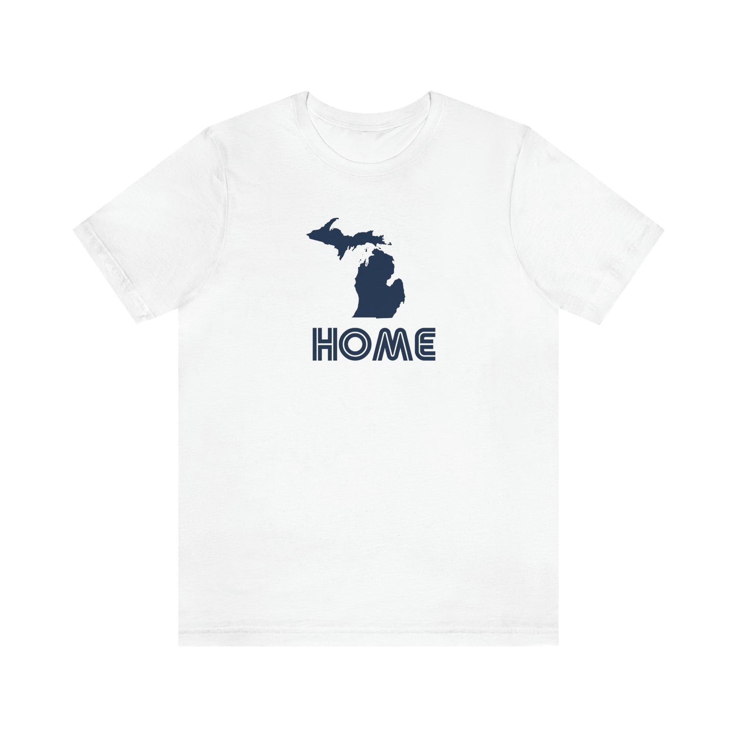 Michigan 'Home' T-Shirt (1970s Audiophile Font) | Unisex Standard Fit