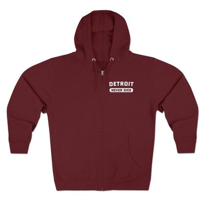 'Detroit Never Dies' Full-Zip Hoodie