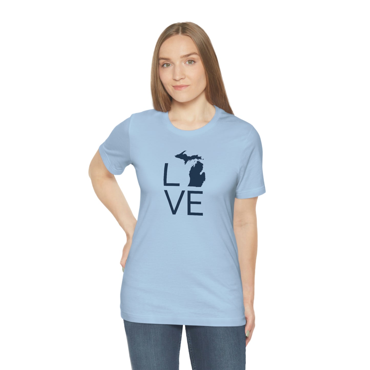 Michigan 'Love' T-Shirt (Thin Sans Font) | Unisex Standard Fit