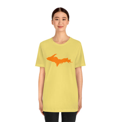 Michigan Upper Peninsula T-Shirt (w/ Orange UP Outline) | Unisex Standard Fit