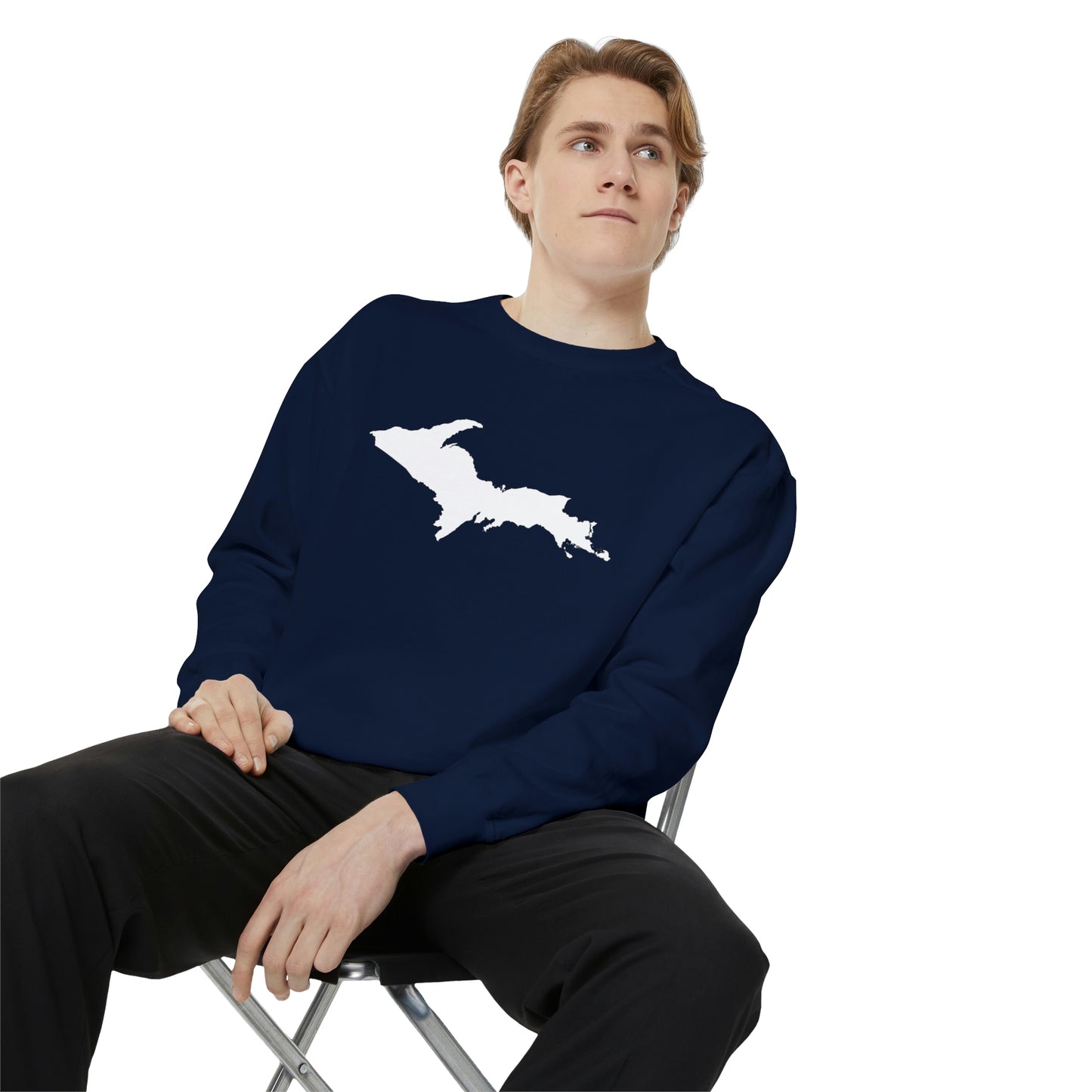 Michigan Upper Peninsula Sweatshirt | Unisex Garment Dyed