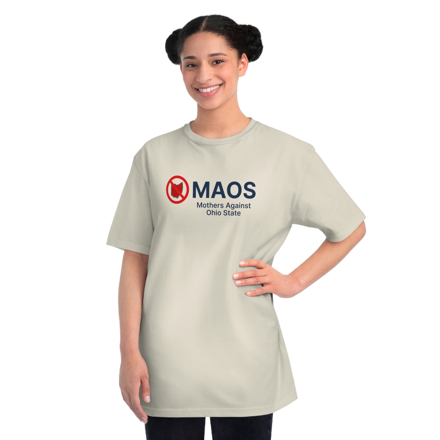 'MAOS Mothers Against Ohio State' T-Shirt (Non-Profit Parody) | Organic Unisex