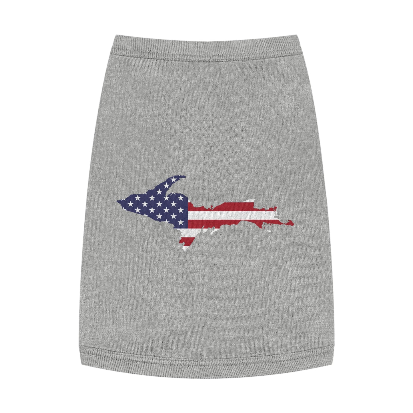 Michigan Upper Peninsula Pet Tank Top (w/ UP USA Flag Outline)