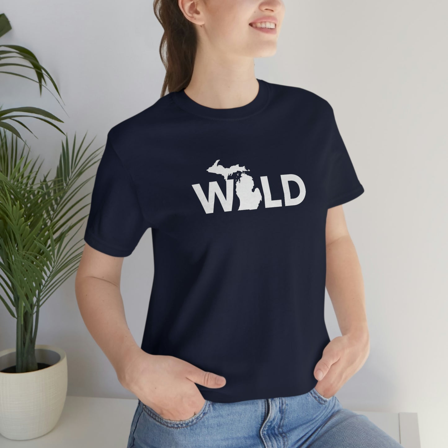 Michigan 'Wild' T-Shirt (Geometric Sans Font) | Unisex Standard Fit