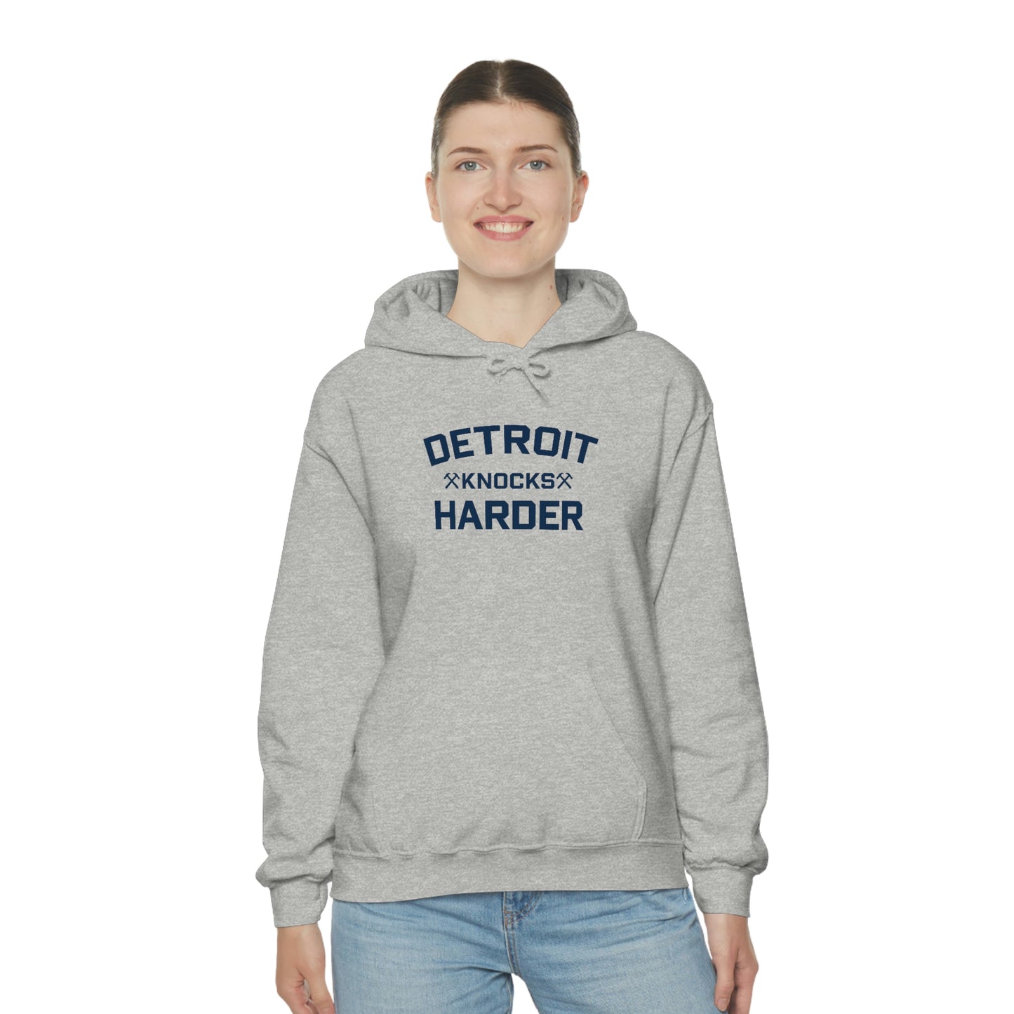 'Detroit Knocks Harder' Hoodie | Unisex Standard