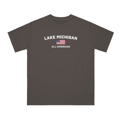 'Lake Michigan All-American' T-Shirt | Organic Unisex