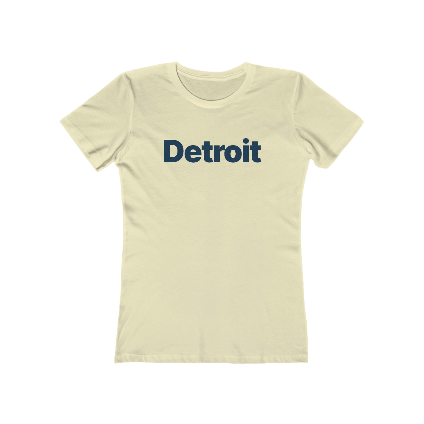 'Detroit' T-Shirt (Small SUV Brand Font) | Women's Boyfriend Cut