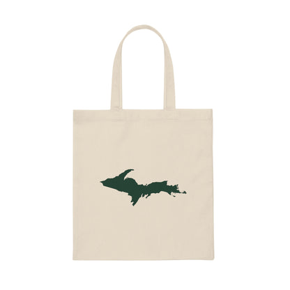 Michigan Upper Peninsula Light Tote Bag (w/ Green UP Outline)