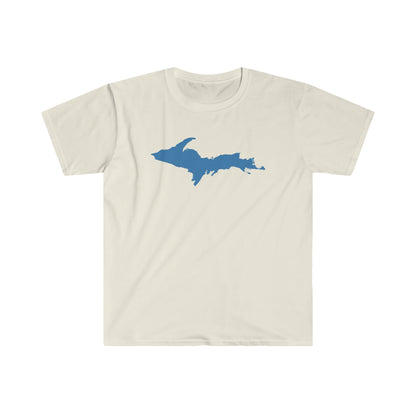 Michigan Upper Peninsula T-Shirt (w/ Lake Superior Blue UP Outline) | Unisex Budget