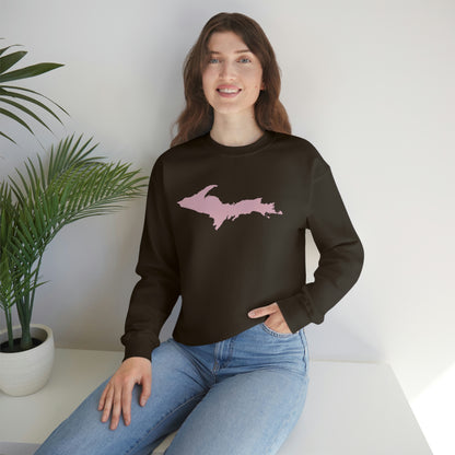 Michigan Upper Peninsula Sweatshirt (w/ Pink UP Outline) | Unisex Standard