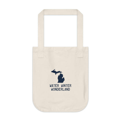 Michigan 'Water Winter Wonderland' Heavy Tote