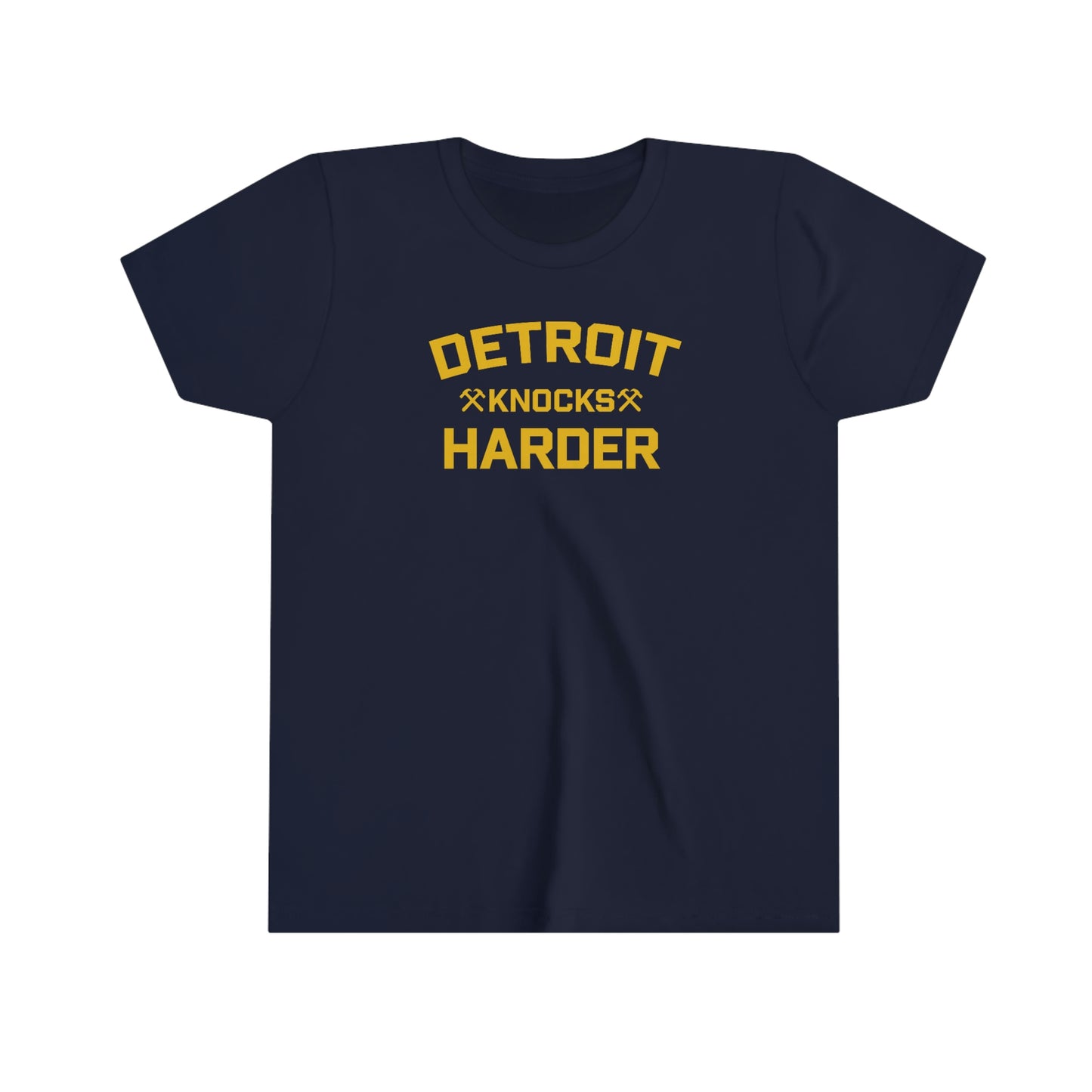 'Detroit Knocks Harder' T-Shirt | Youth Short Sleeve