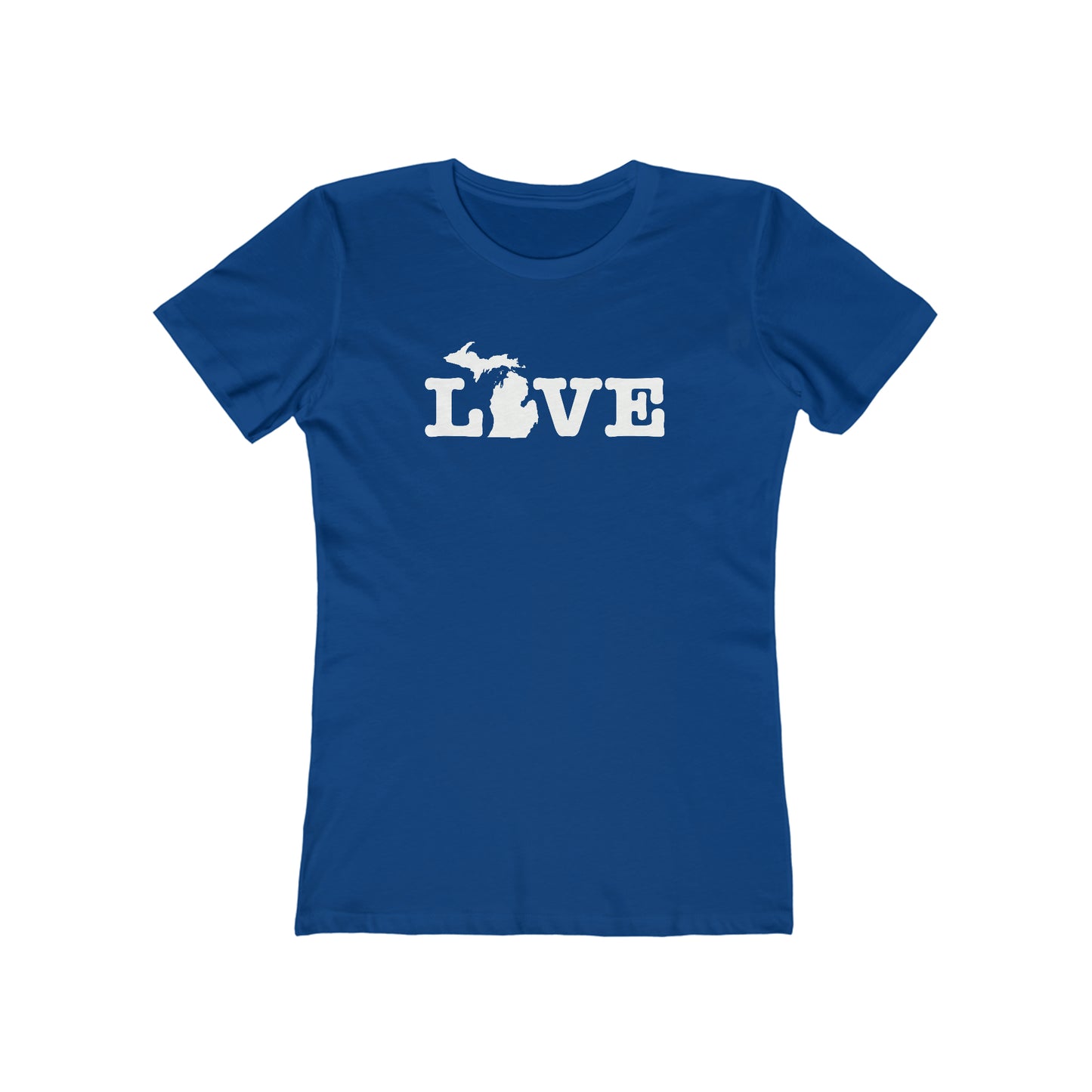 Michigan 'Love' T-Shirt (Typewriter Font) | Women's Boyfriend Cut