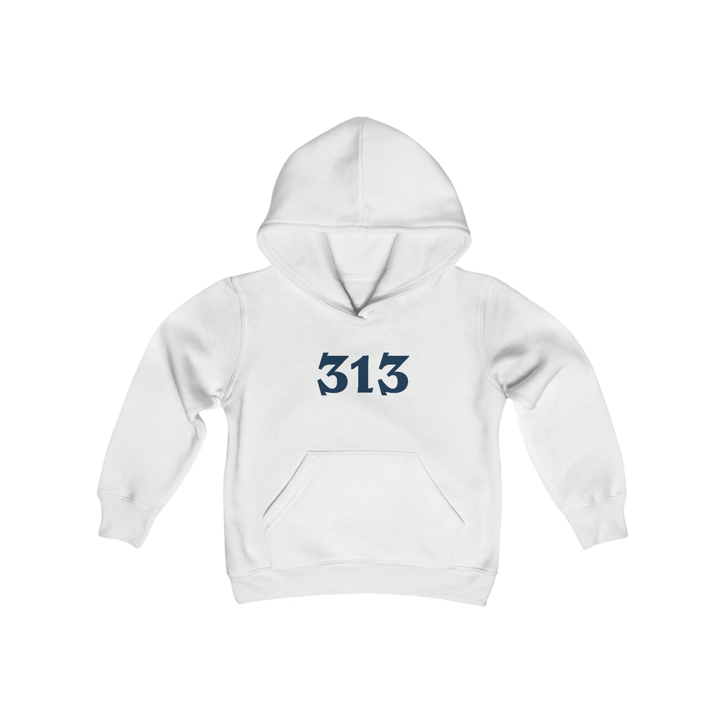 Detroit '313' Hoodie (Angry Serif Font) | Unisex Youth