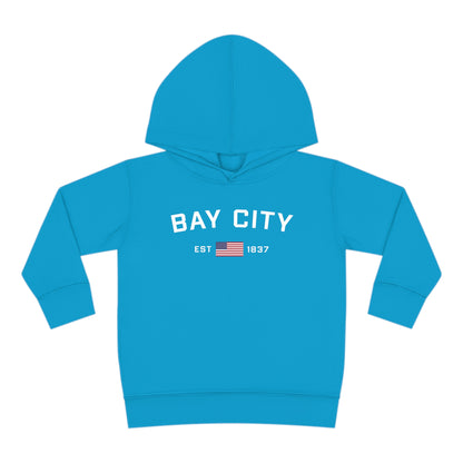 'Bay City EST 1837' Hoodie (w/USA Flag Outline) | Unisex Toddler