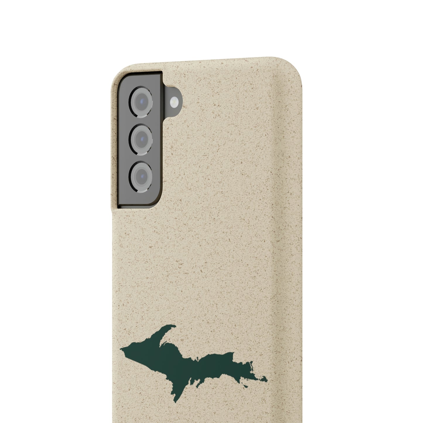 Michigan Upper Peninsula Biodegradable Phone Cases (w/ Green UP Outline) | Samsung Android