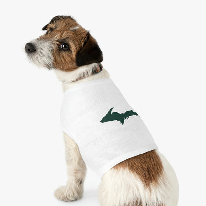 Michigan Upper Peninsula Pet Tank Top (w/ Green UP Outline)