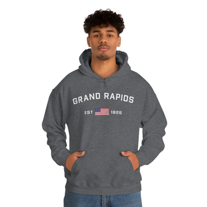 'Grand Rapids EST 1826' (w/USA Flag Outline) | Unisex Standard